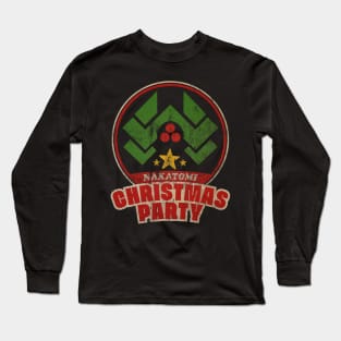 Vintage 90s Nakatomi Christmas Party Long Sleeve T-Shirt